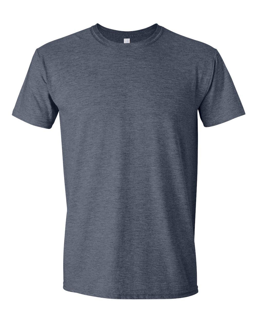Gildan Soft Adult Shirt, Blank Unisex T-shirt: L / White