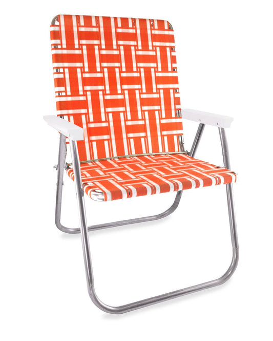 Lawn Chair USA - Orange and White Stripe Magnum Chair: Magnum