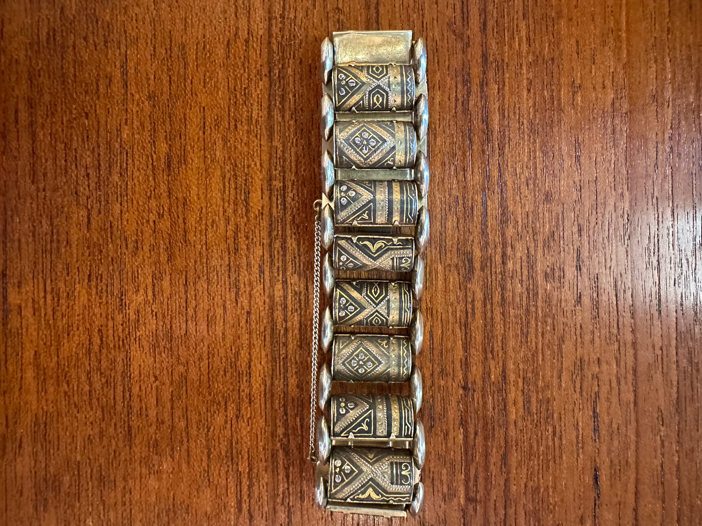 1940s Damascene Link Bracelet