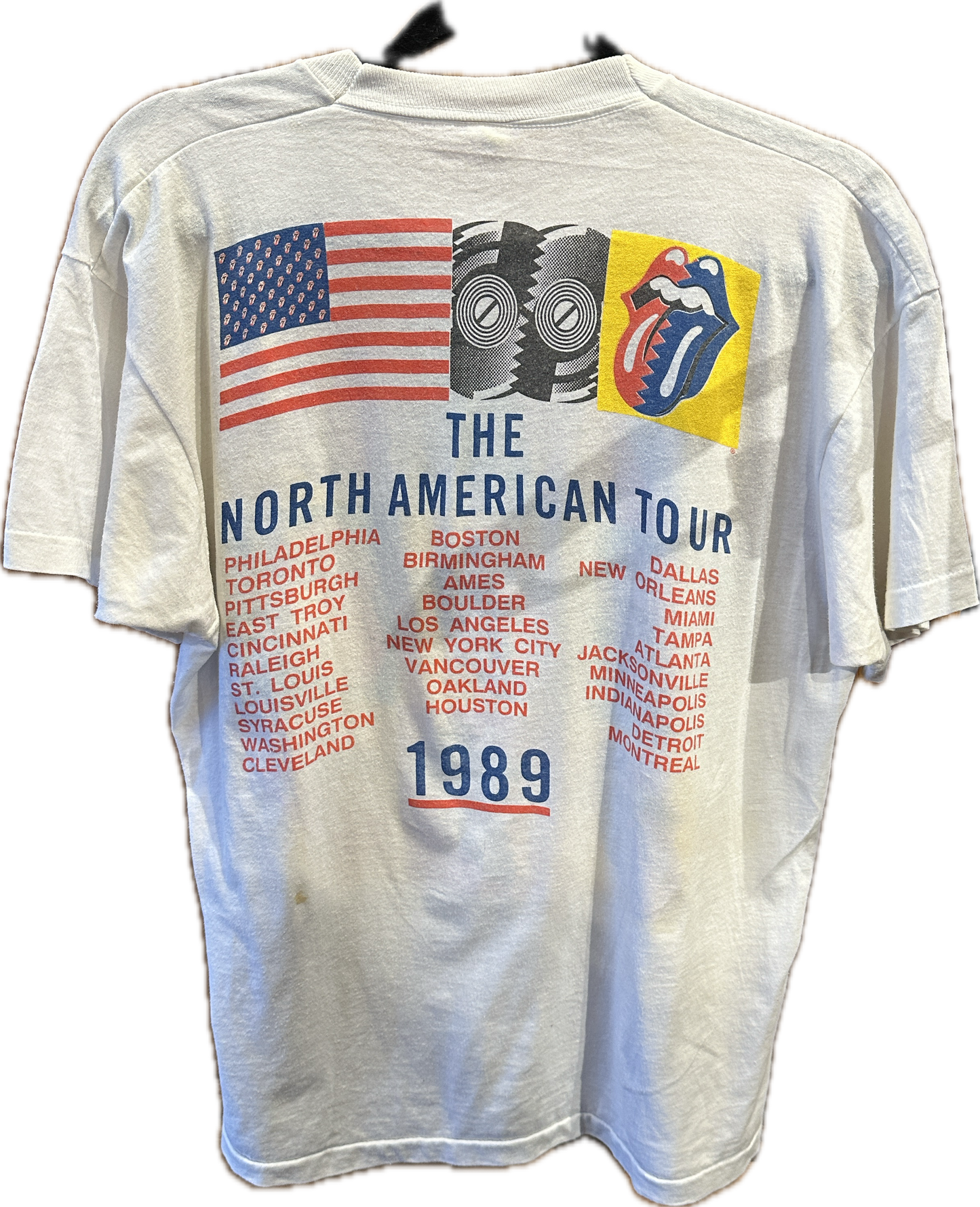 Vintage Rolling Stones Concert Tee 1989