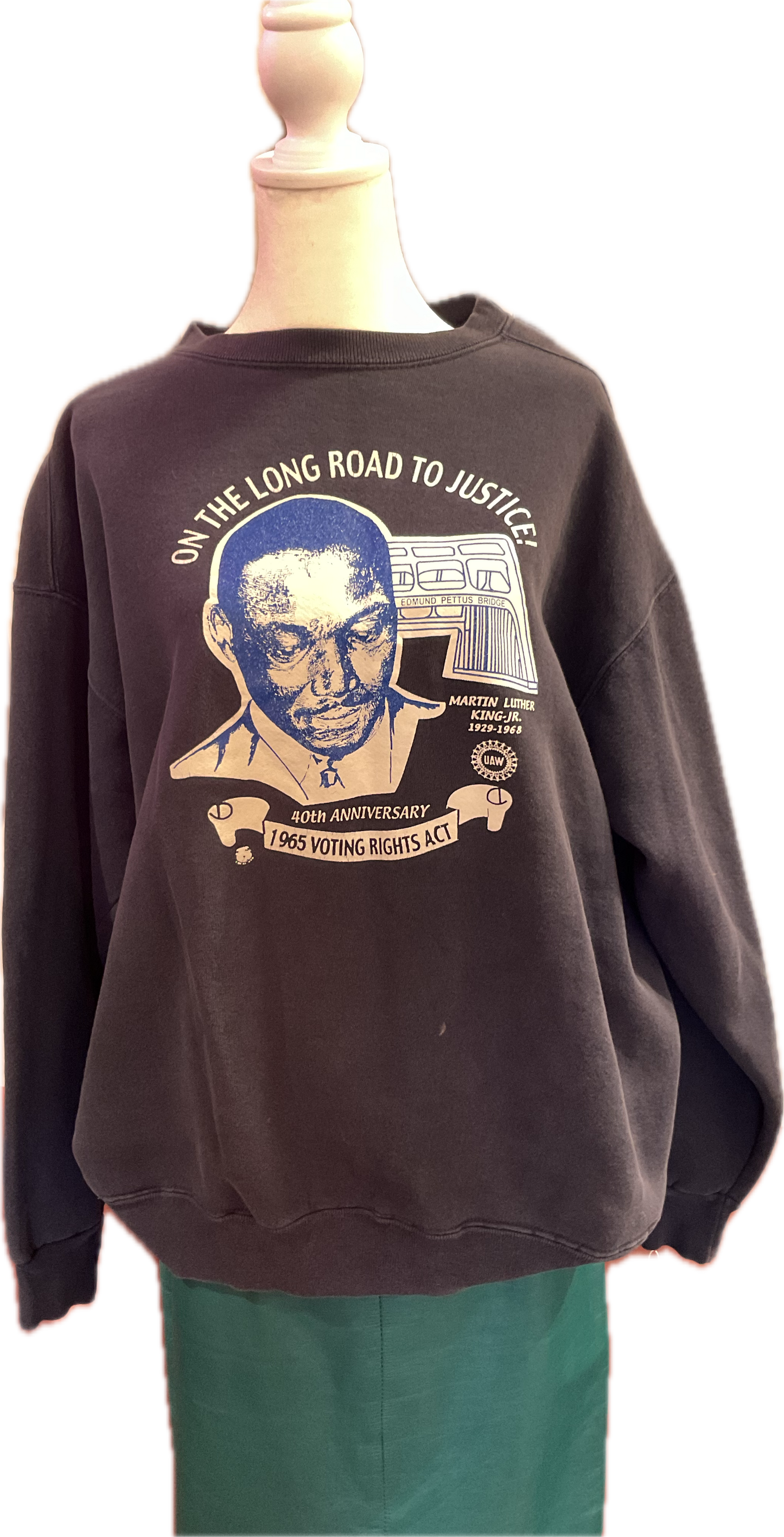 Vintage 90s MLK Voting Rights Act Anniversary Sweatshirt  Size XL