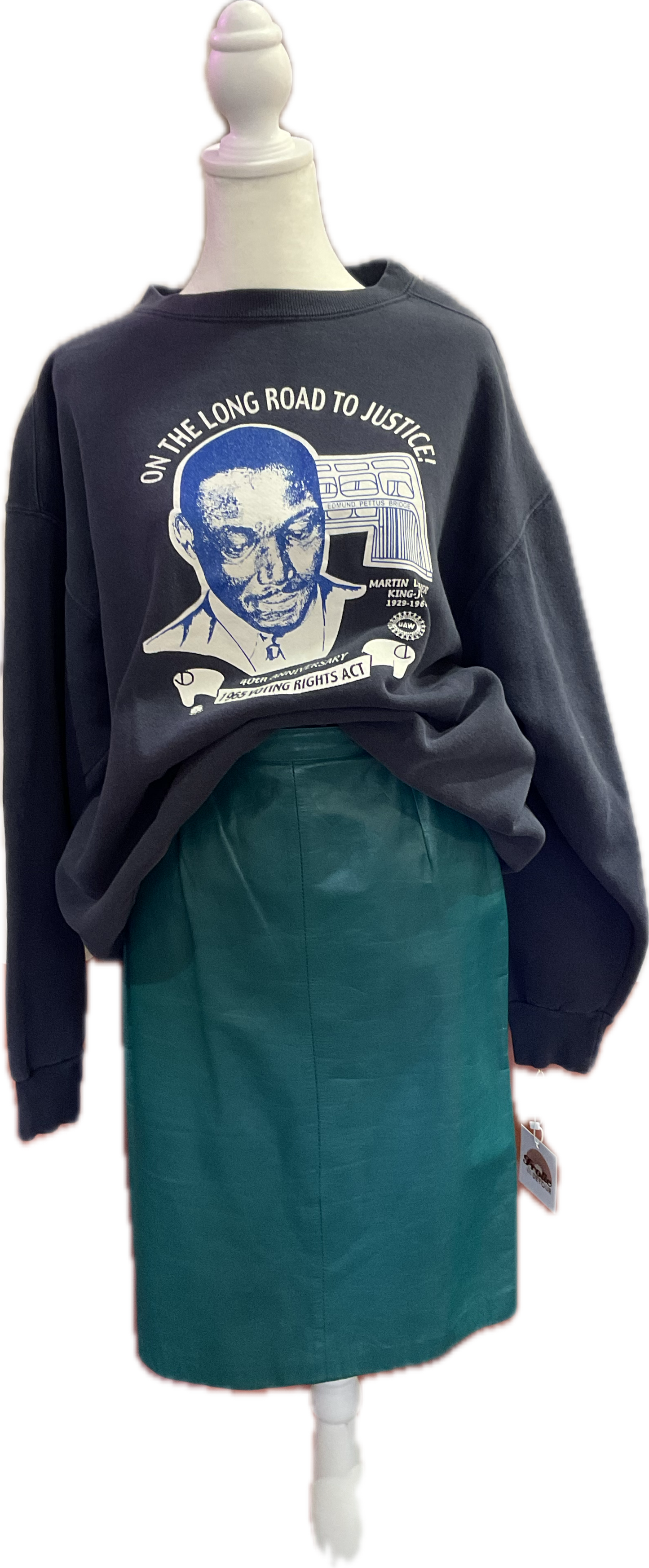 Vintage 90s MLK Voting Rights Act Anniversary Sweatshirt  Size XL