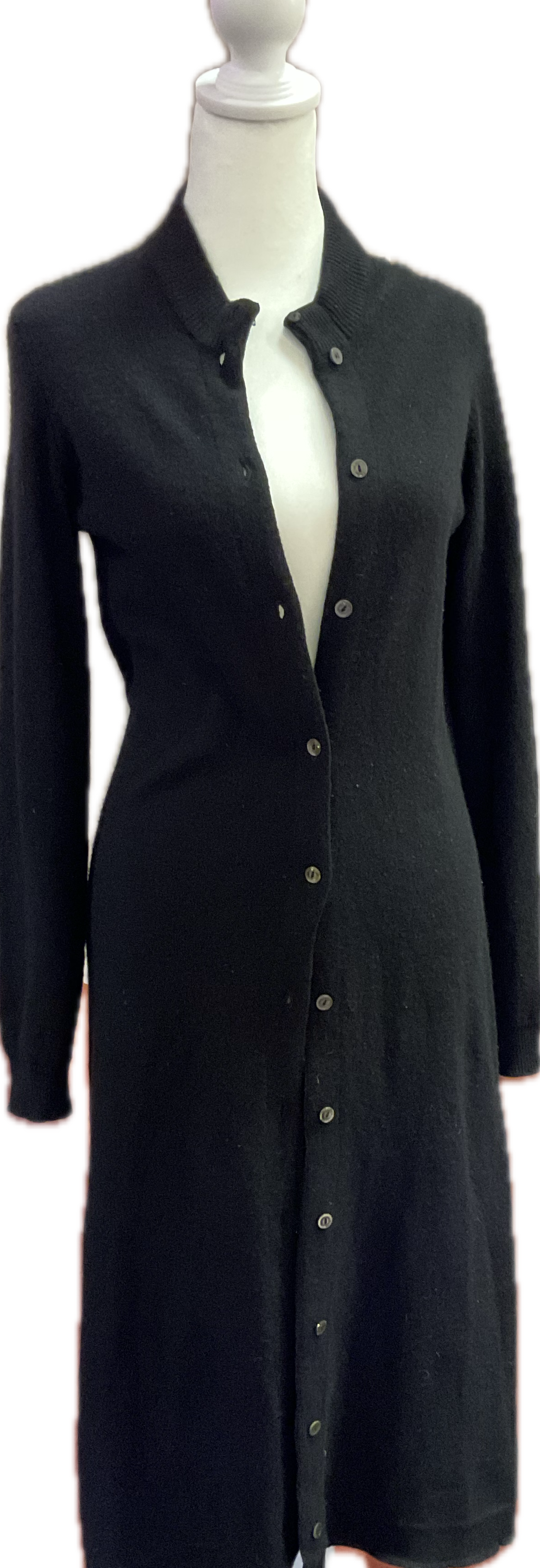 Vintage Long Black Cardigan