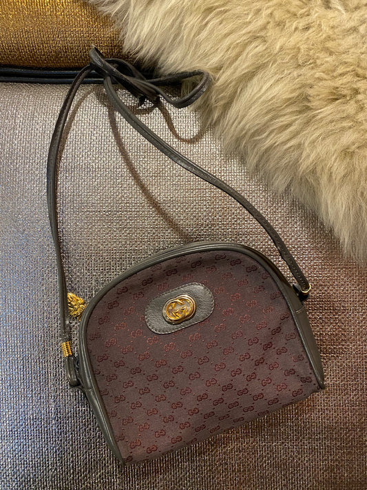 Vintage Gucci Micro GG Crossbody Bag