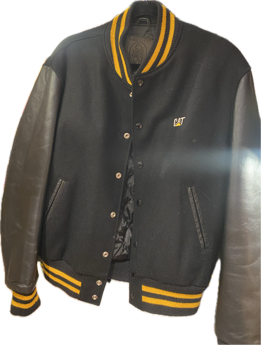 Vintage Golden Bear Black Cat Letterman Jacket