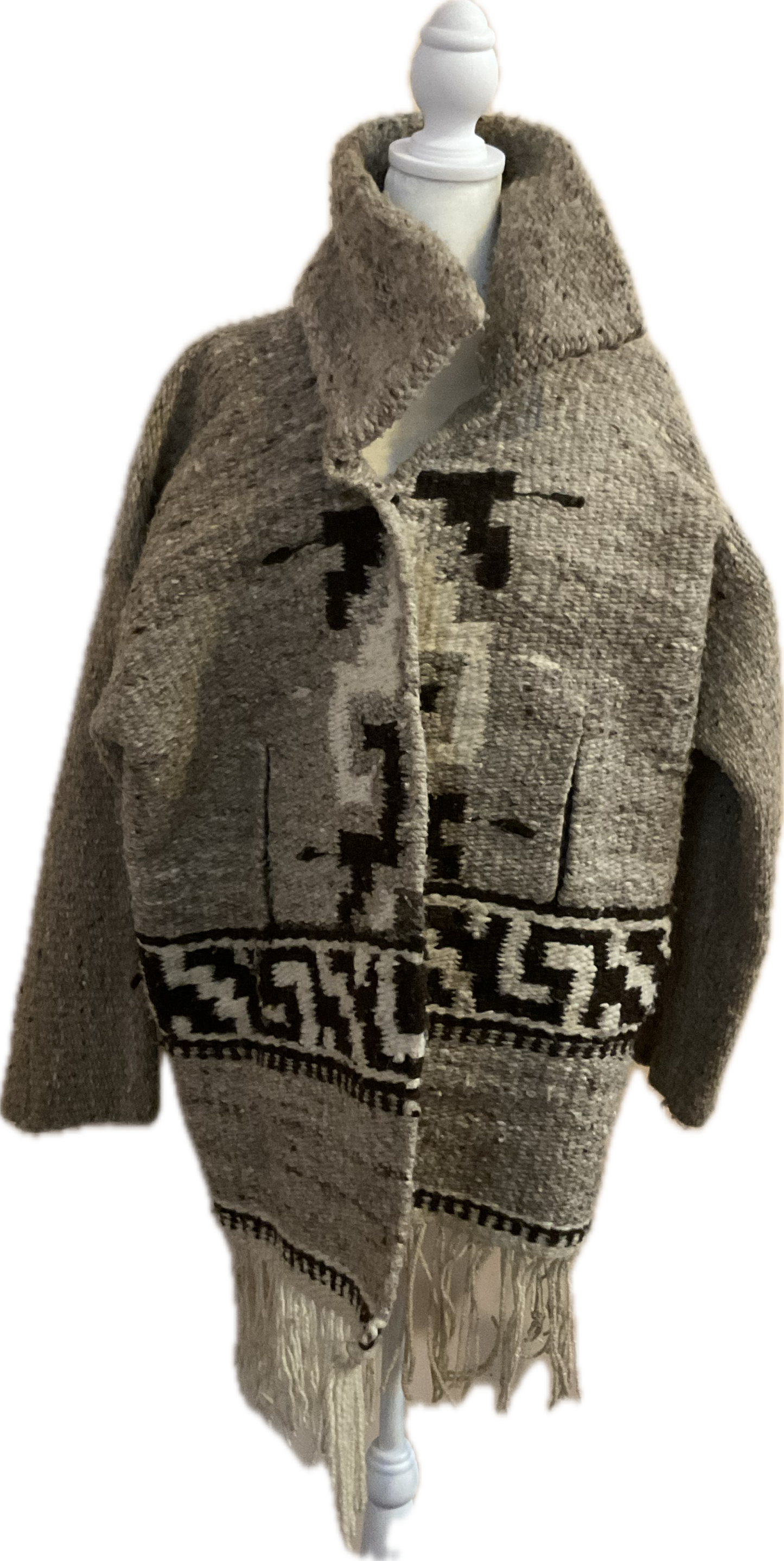 Vintage Mexican Blanket Jacket/Sweater