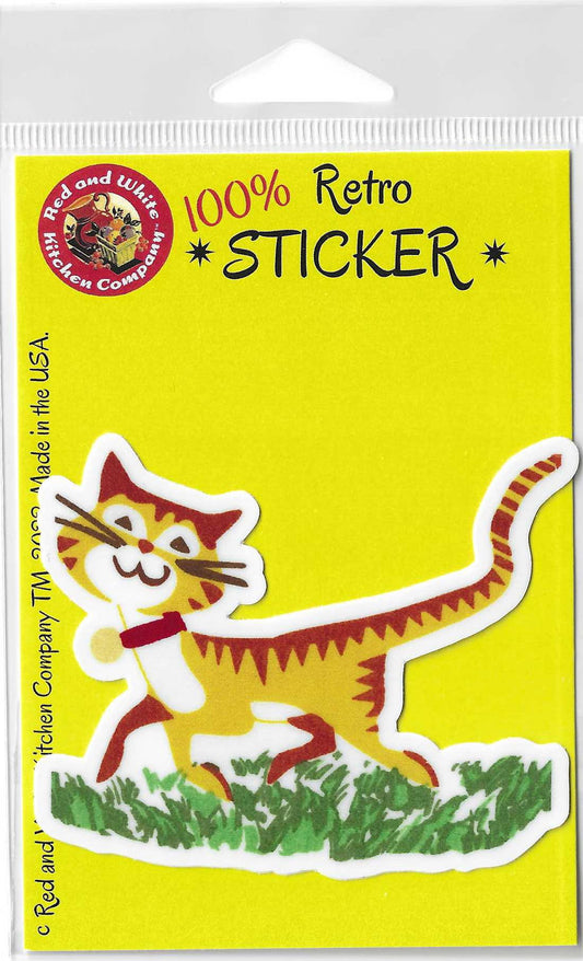 Happy Cat Retro Sticker