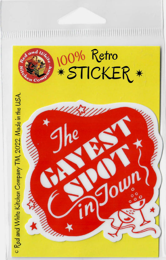 Gayest Spot Retro Sticker