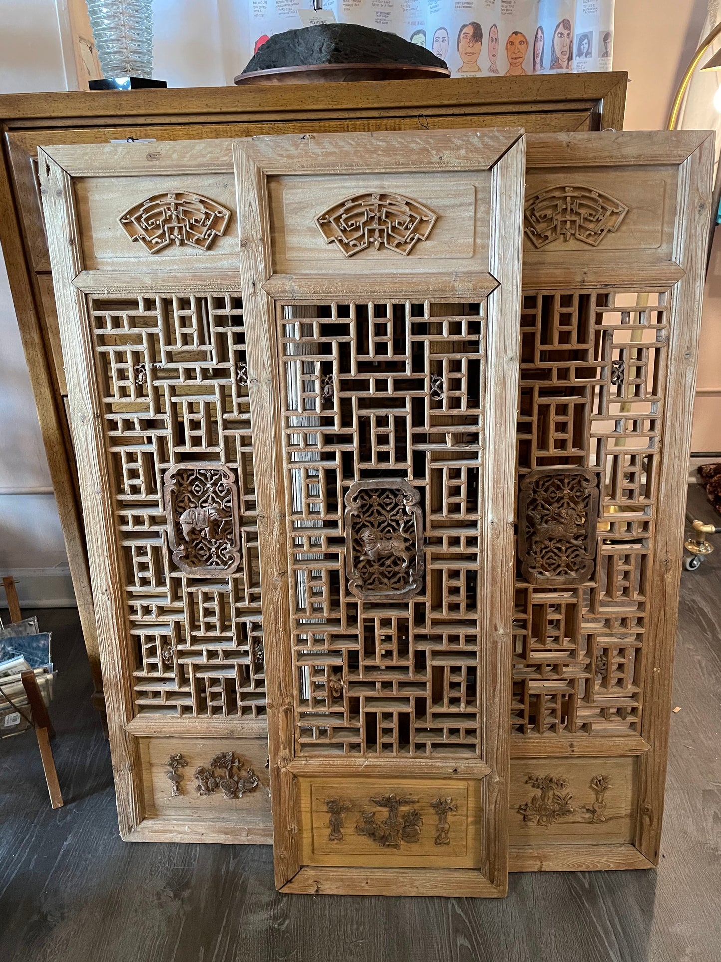 Chinese Qing Dynasty Window Panels, price per
