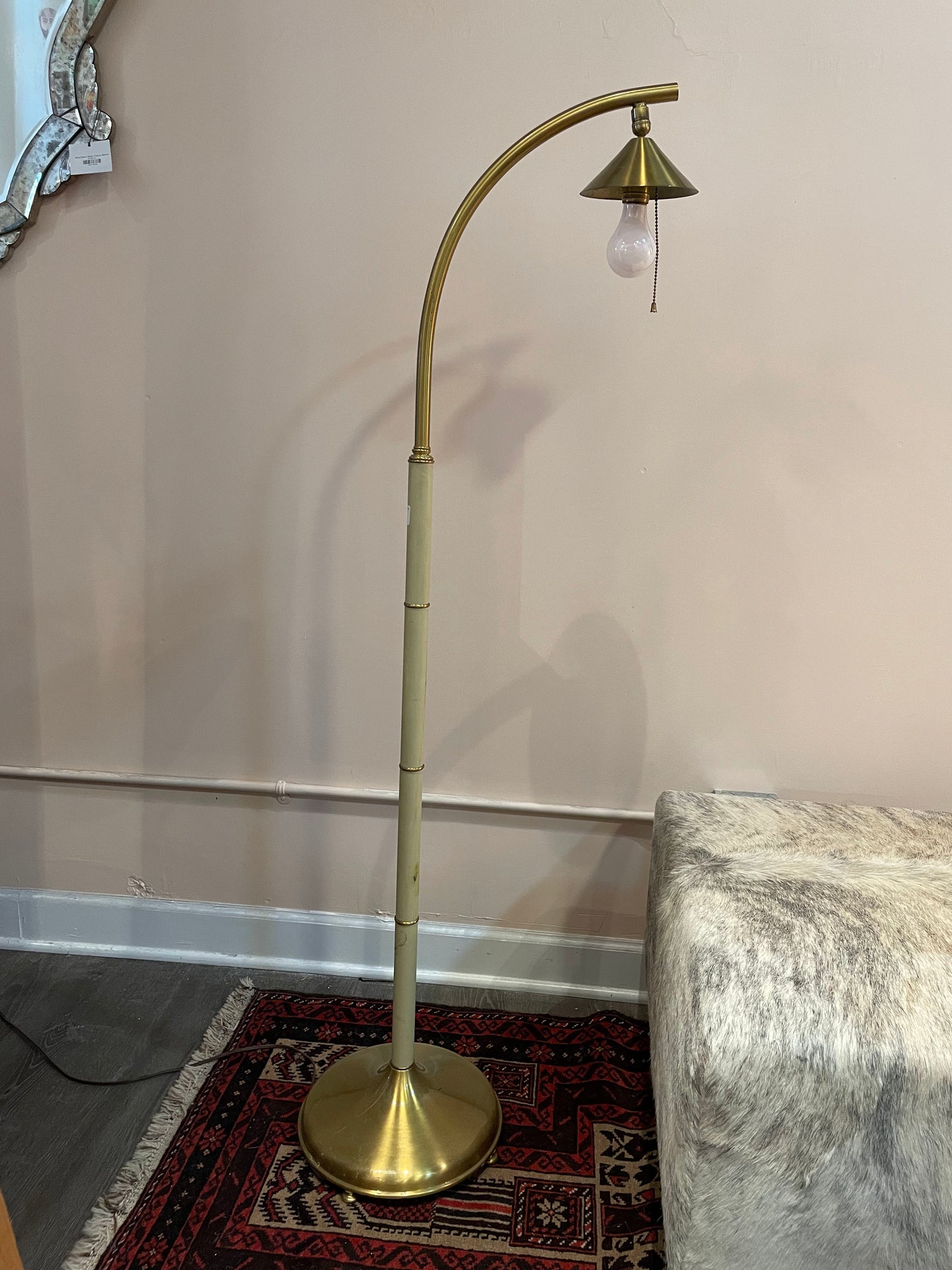 MCM  Floor Lamp with Bamboo Motif