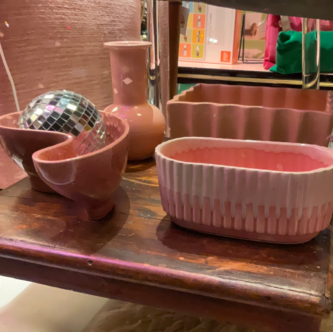 Medium Vintage Pink Pottery