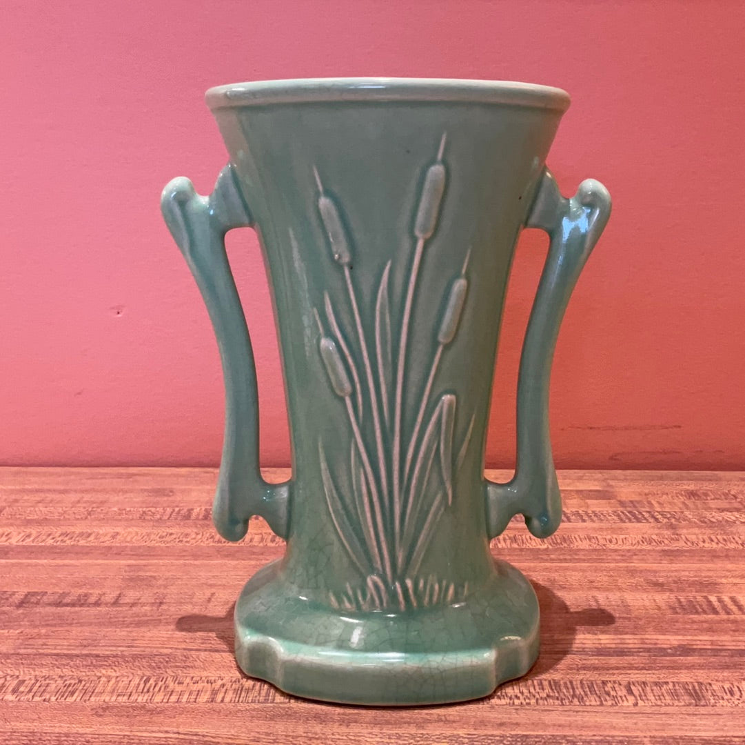 Large Vintage Green Pottery