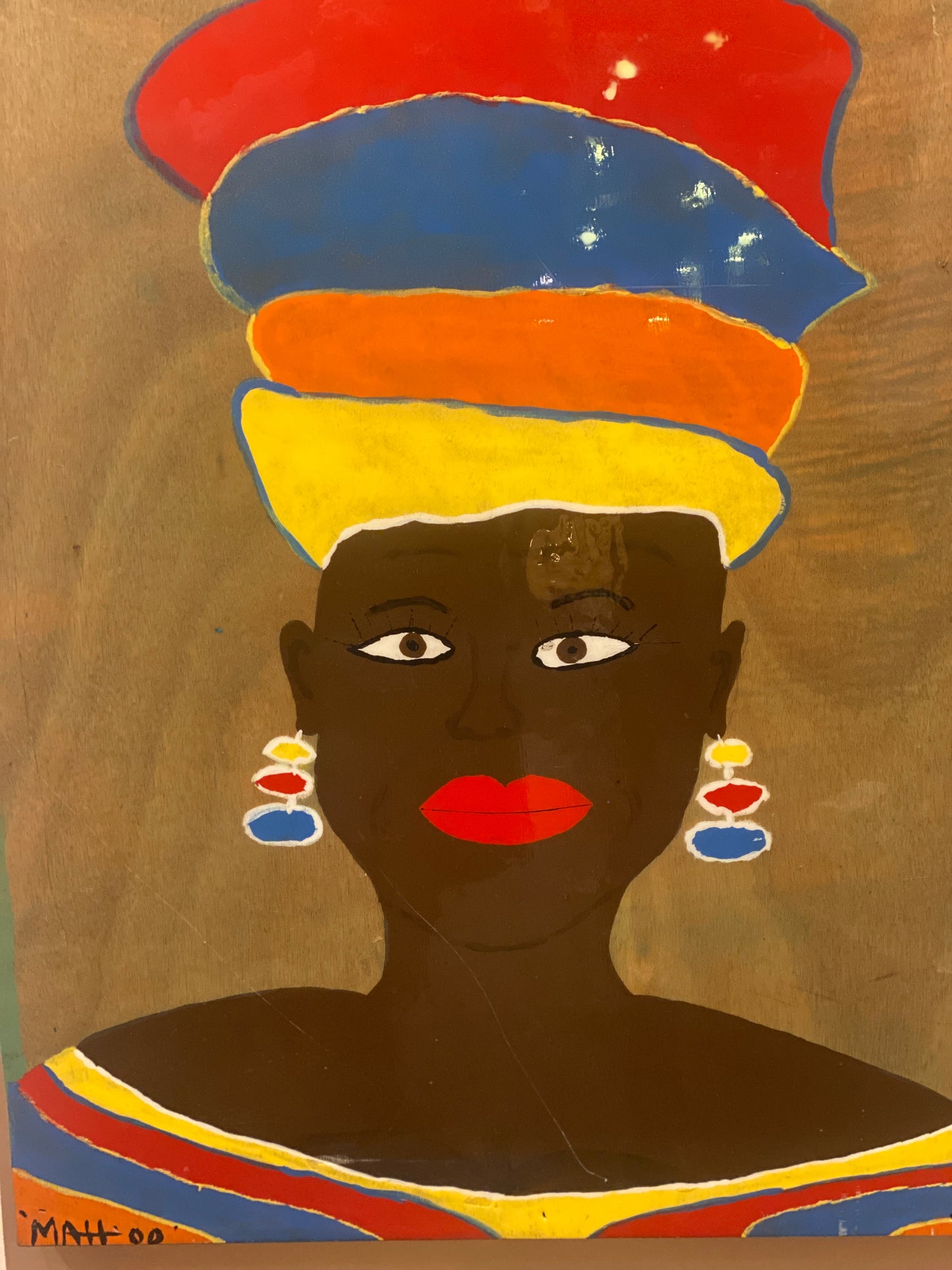 Woman with Colorful Turban