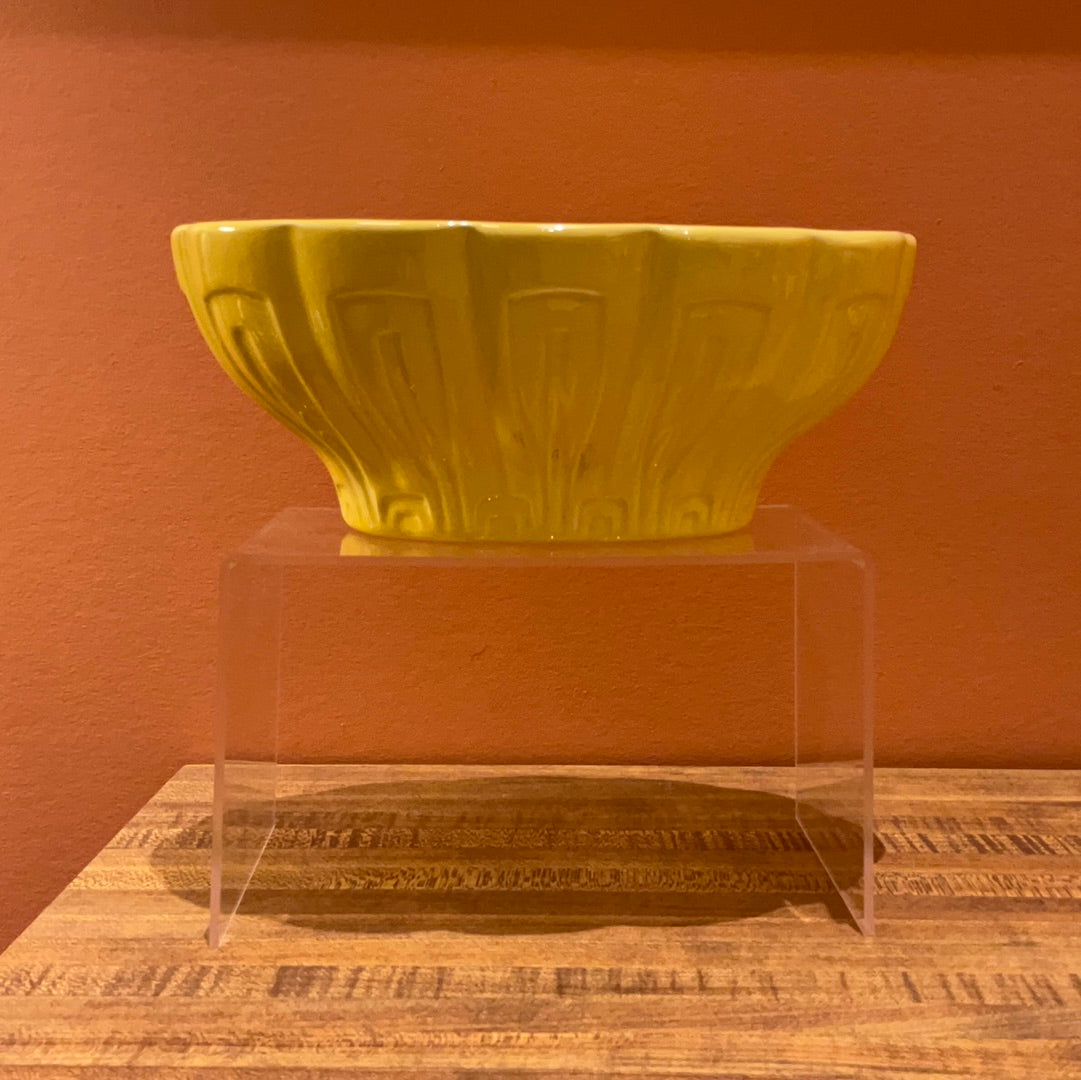 Large Vintage Yellow Pottery