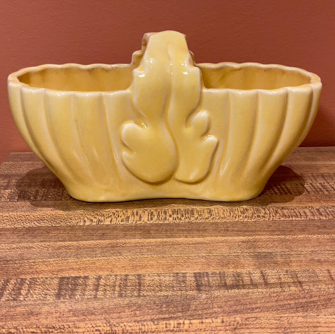 Medium Vintage Yellow Pottery