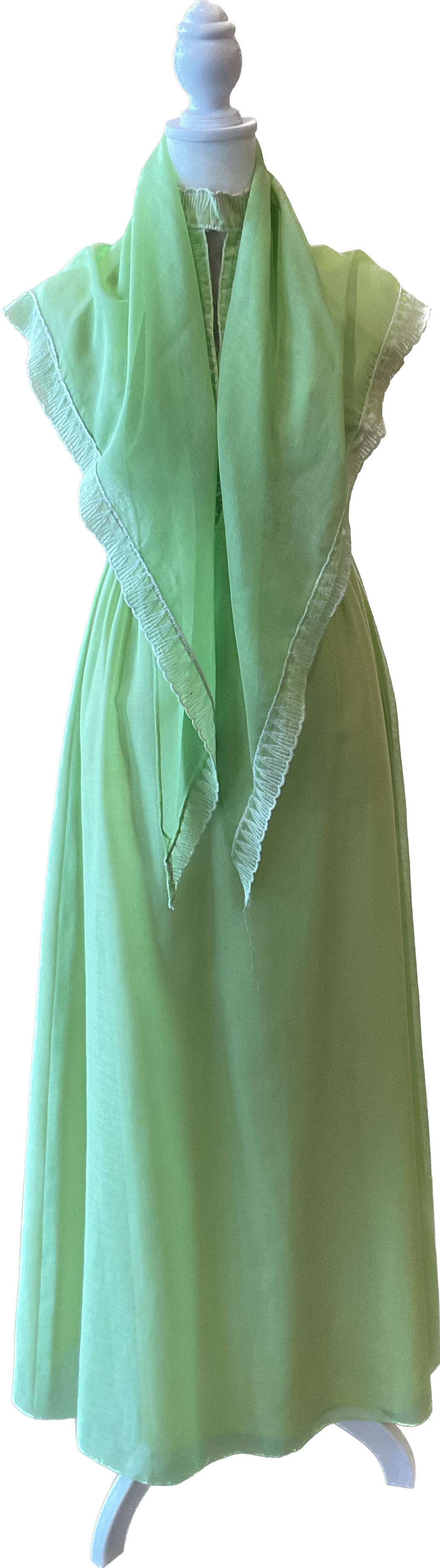 Vintage 60s/70s Lime Green Halter Dress