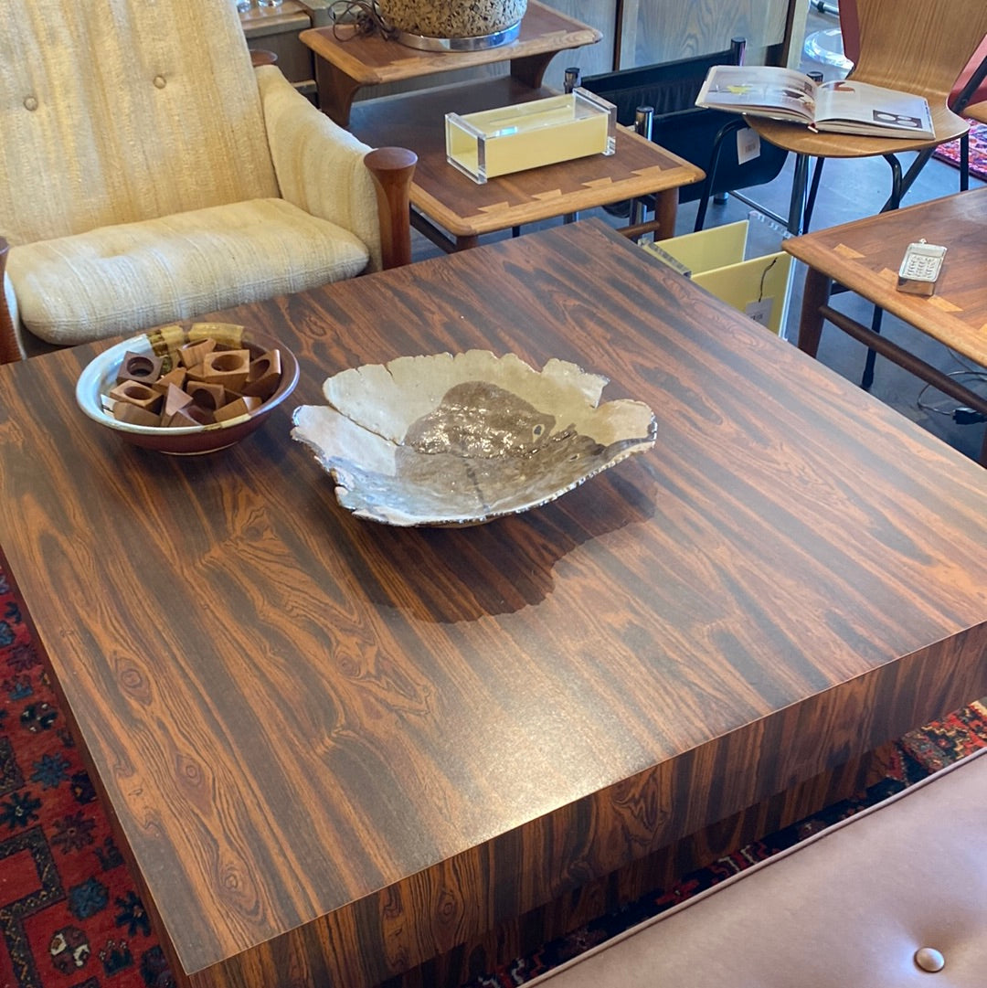 MCM Laminated Rosewood Low Coffee Table