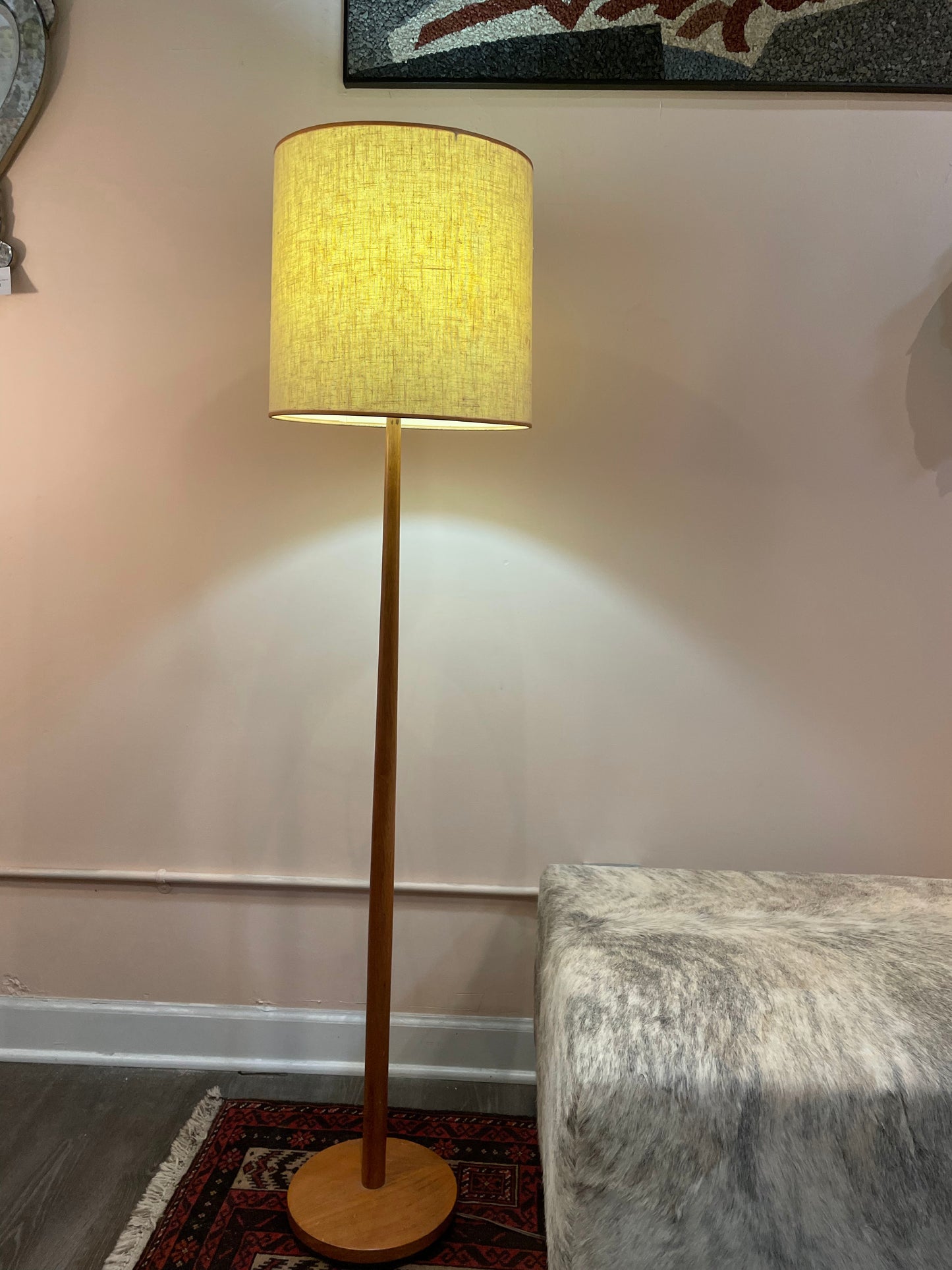 60s Teak Floor Lamp George Kovac Made in Sweden