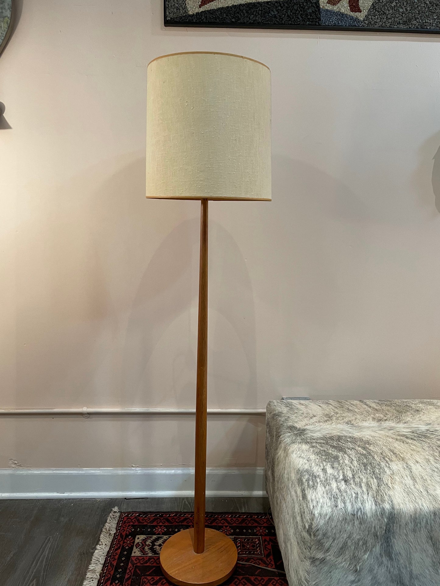 60s Teak Floor Lamp George Kovac Made in Sweden
